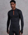 SUPERDRY BIONIC COMPRESSION HALF ZIP TOP,1041513500024YY0004