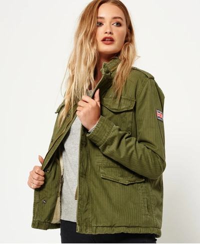 Superdry Winter Rookie Military Jacket In Green | ModeSens
