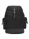 BURBERRY LEATHER-TRIM BABY CHANGING BACKPACK