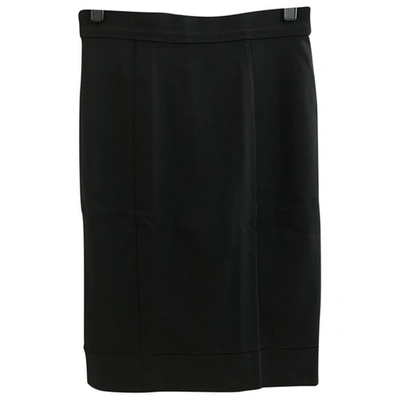 Pre-owned Dolce & Gabbana Wool Mid-length Skirt In Black