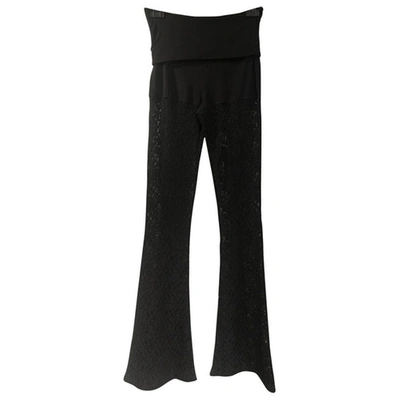 Pre-owned American Retro Trousers In Black