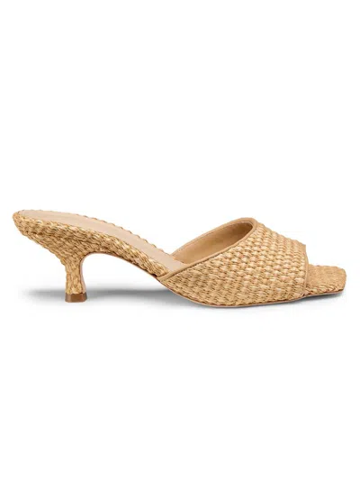 22élevé Women's 55mm Raffia Mules In Brown
