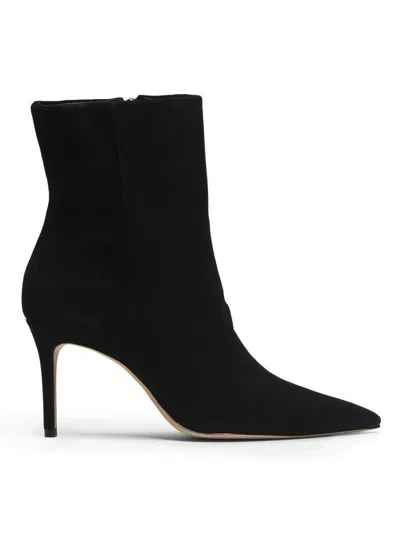 22élevé Women's 85mm Suede Stiletto Booties In Black