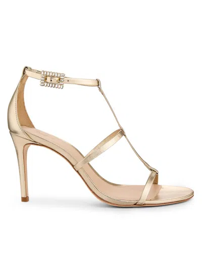 22élevé Women's 90mm Crystal-embellished Satin Stiletto Sandals In Neutral