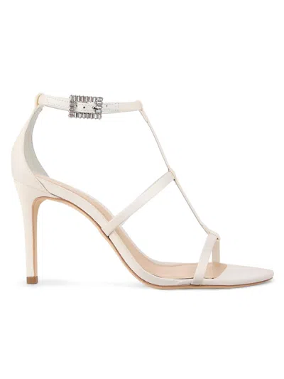 22élevé Women's 90mm Crystal-embellished Satin Stiletto Sandals In White