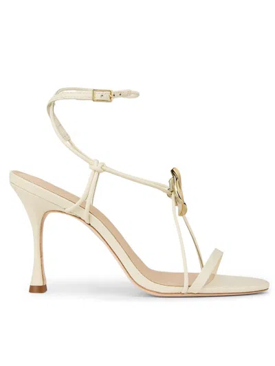22élevé Women's 90mm Leather Sandals In Neutral