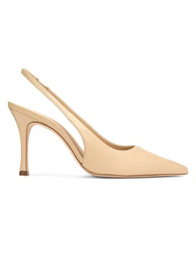 22élevé Women's 90mm Leather Slingback Pumps In Brown