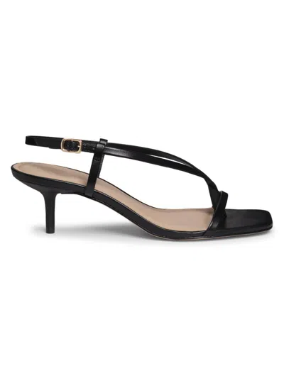 22élevé Women's Barely There 50mm Leather Sandals In Black