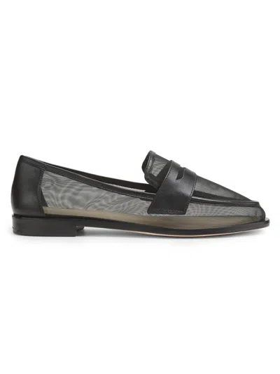 22élevé Women's Mesh Penny Loafers In Black