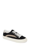 Madewell Sidewalk Low Top Sneaker In True Black Silver