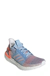Adidas Originals Ultraboost 19 Running Shoe In Glow Blue/ Hi-res Coral