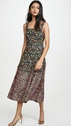 TORY BURCH Sequin Embroidered Cotton Dress