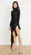 ALEXANDER WANG EXPOSED LEG TURTLENECK DRESS