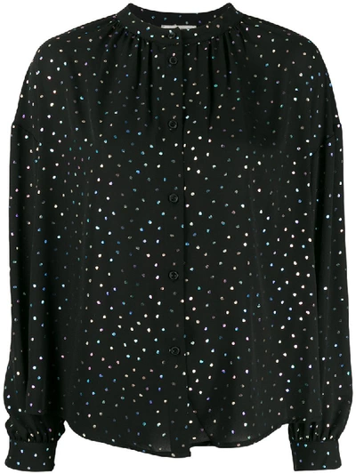 Essentiel Antwerp Voulez Vous Dotted Blouse In Black