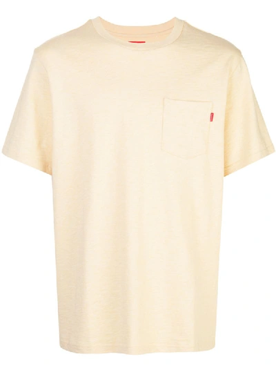 Supreme Ss Pocket Tee In Yellow