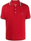 VIVIENNE WESTWOOD STRIPED TRIM POLO SHIRT