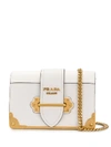 Prada Cahier Shoulder Bag In White