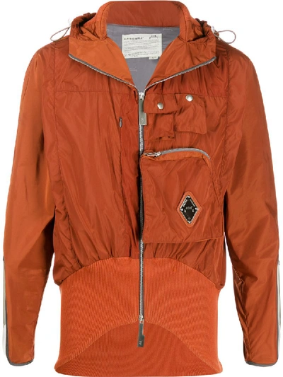 A-cold-wall* Ventral Pvc-insert Jacket In Orange