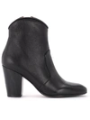 CHIE MIHARA TEXAN ANKLE BOOT IN BLACK LEATHER,11168097