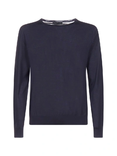 Prada Ls Lana Pettinata Sweater In Bleu