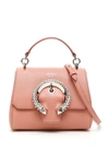 JIMMY CHOO CRYSTAL BUCKLE SMALL TOP HANDLE MADELINE BAG,11168143