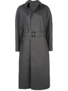 MAISON MARGIELA BELTED BACK PRINT COAT,S29AH0110 S48905