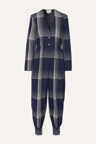 Gucci Checked Wool-blend Jumpsuit