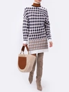 CHLOÉ DIAMOND TURTLENECK SWEATER DRESS,C19WMR10600111