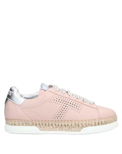TOD'S TOD'S WOMAN ESPADRILLES PINK SIZE 6 SOFT LEATHER,11592127QV 3