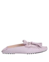 TOD'S TOD'S WOMAN LOAFERS LILAC SIZE 4.5 SOFT LEATHER,11819367FD 2