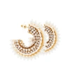 Mignonne Gavigan Mini Fiona Pearly Hoop Earrings In White