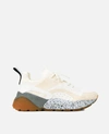 Stella Mccartney Eclypse Neoprene-trimmed Faux Leather And Suede Sneakers In Light Beige