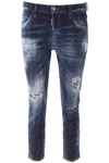 DSQUARED2 COOL GIRL CROPPED JEANS,201431DJE000006-470