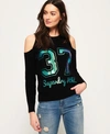 SUPERDRY BEACH CLUB COLD SHOULDER KNIT TOP,210322750028702A017