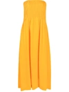 NINA RICCI PLEATED FRONT MAXI DRESS