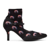 Marine Serre 50mm Moon Shadow Print Neoprene Boots In Moon Blk Pi