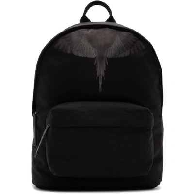 Marcelo Burlon County Of Milan Black Wings Backpack In Nero