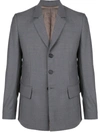 Delada Single-breasted Blazer In Grey