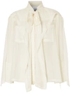 BURBERRY RUFFLED PUSSY-BOW BLOUSE