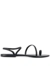 Ancient Greek Sandals Eleftheria Strappy Sandals In Black