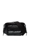 SAINT LAURENT LOGO PRINTED PADDED BELT BAG