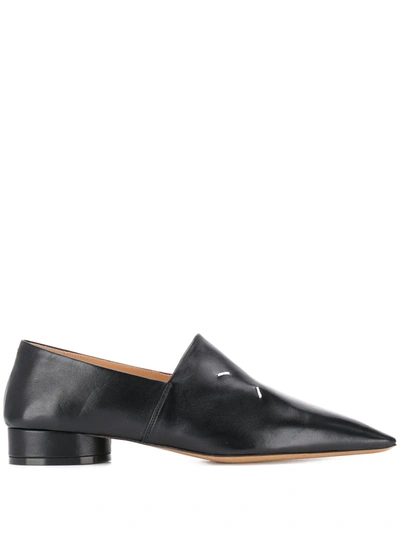Maison Margiela 4-stitches Low-heel Loafers In Black