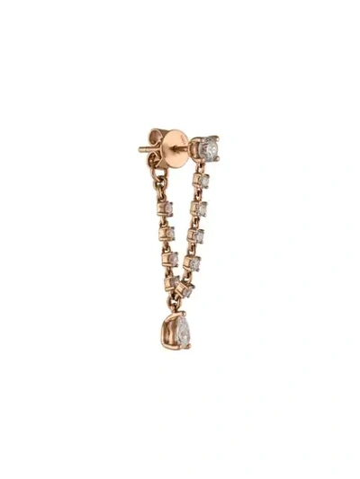 Anita Ko 18kt Rose Gold Olivia Diamond Drop Earring In Pink