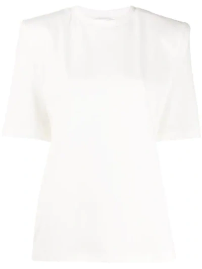 Attico Bella Cotton Jersey T-shirt In White