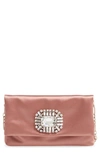 JIMMY CHOO TITANIA SATIN CLUTCH,J000126364