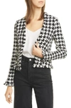 L AGENCE ADETTE HOUNDSTOOTH BLAZER,1510LHT