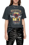 Topshop Led Zeppelin Graphic Tee In Black Multi