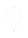MATEO 14K GOLD AND DIAMOND SMALL CROSS NECKLACE