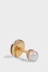 YVONNE LÉON AKOYA PEARL AND 18K YELLOW GOLD STUD EARRING,PUCE PERLE PM OR J