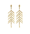 CHLOÉ CONNIE EMBELLISHED EARRINGS,P00438097